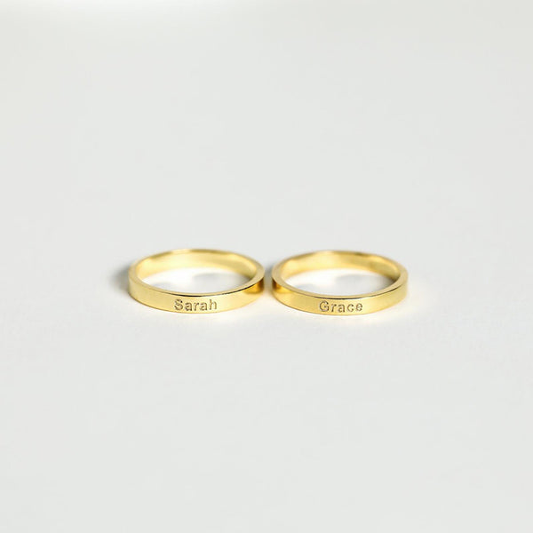 Alice Thin Engraved Ring