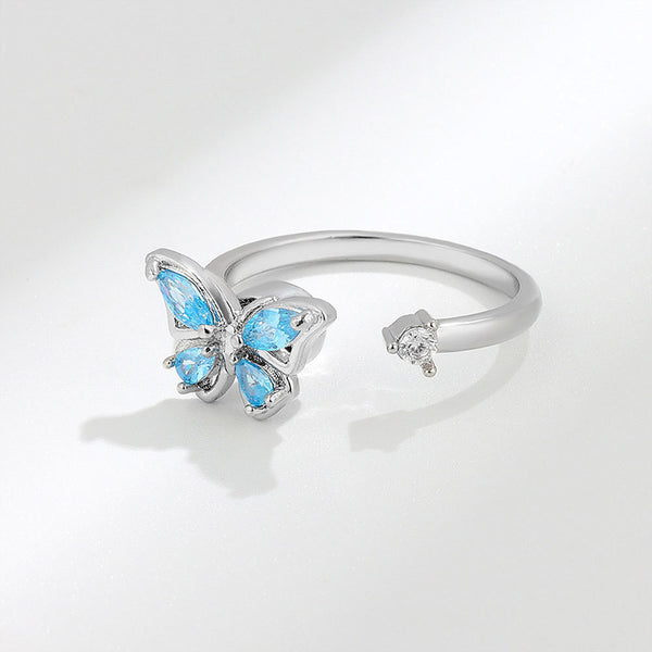 Always by Your Side Butterfly Fidget Ring Band