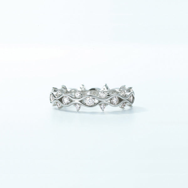 Always with You Wave Promise  Eternity Band Ring