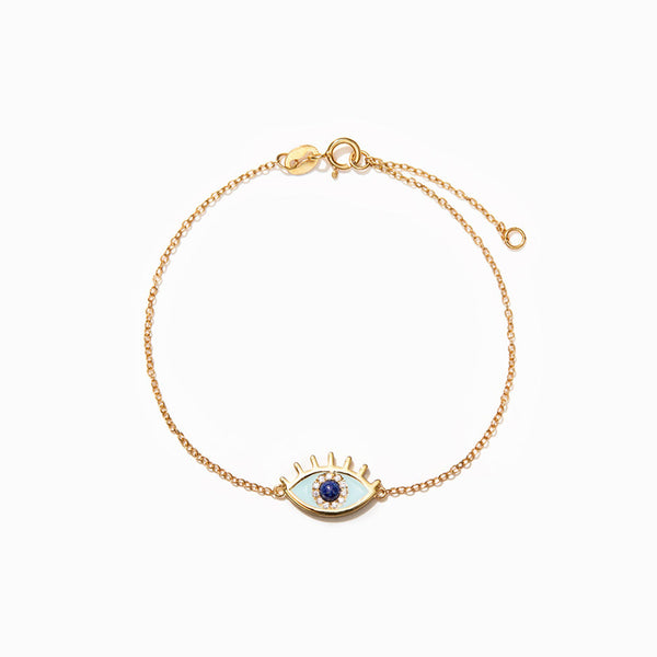 Enamel Evil Eye Bracelet