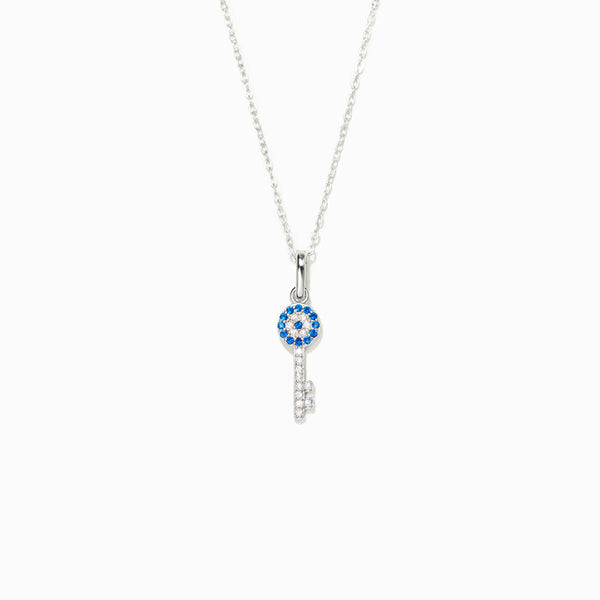 Evil Eye Key Necklace