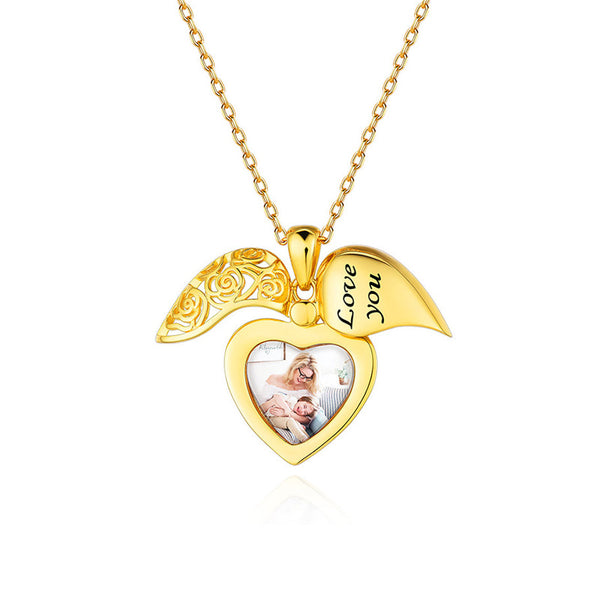 Heart Picture Locket Necklace