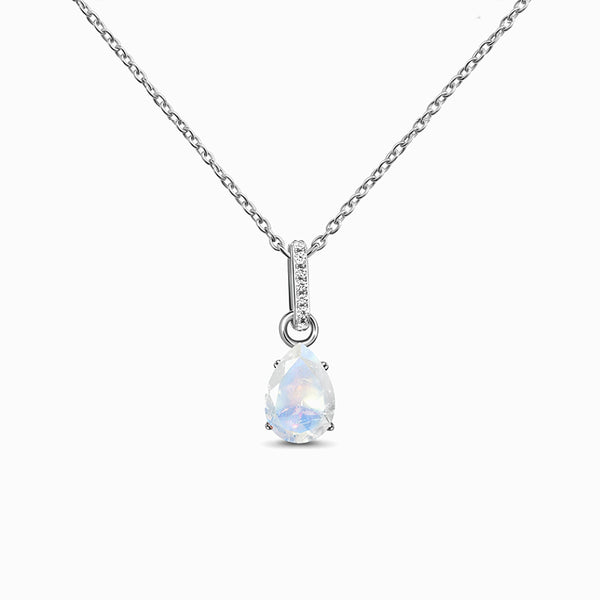 Moonstone Pendant Necklace - June Birthstone