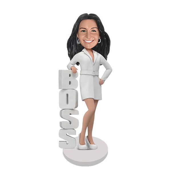 Personalized Female Business Bobblehead