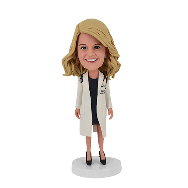 Personalized Female Doctor Bobblehead