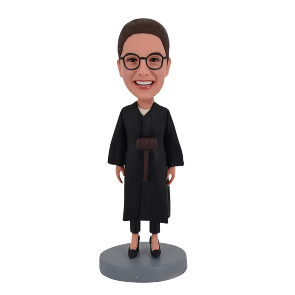 Personalized Female Lawyer Bobblehead