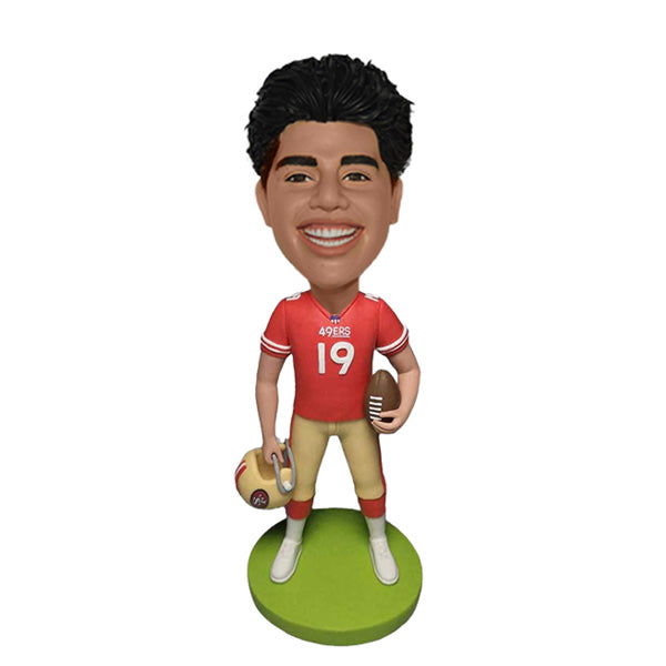 Personalized Rugby Bobblehead