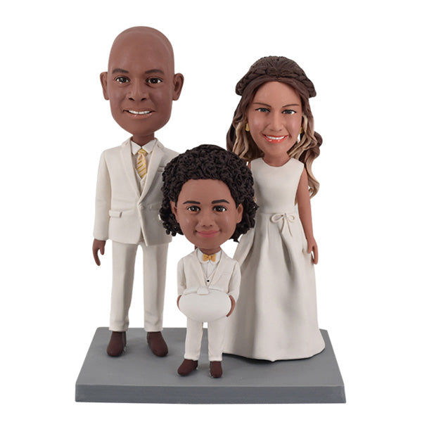 Personalized Wedding Bobbleheads with Kids