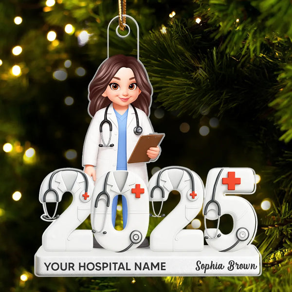Personalized Acrylic Ornament For Doctor 2025