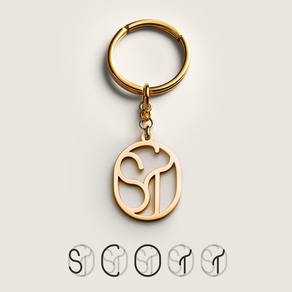 Personalized Monogram Keychain