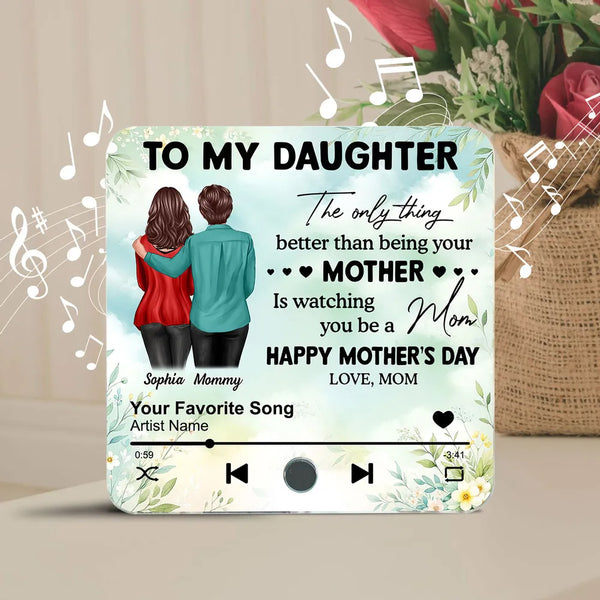 Personalized Music Fridge Magnet To My Daughter From Mom