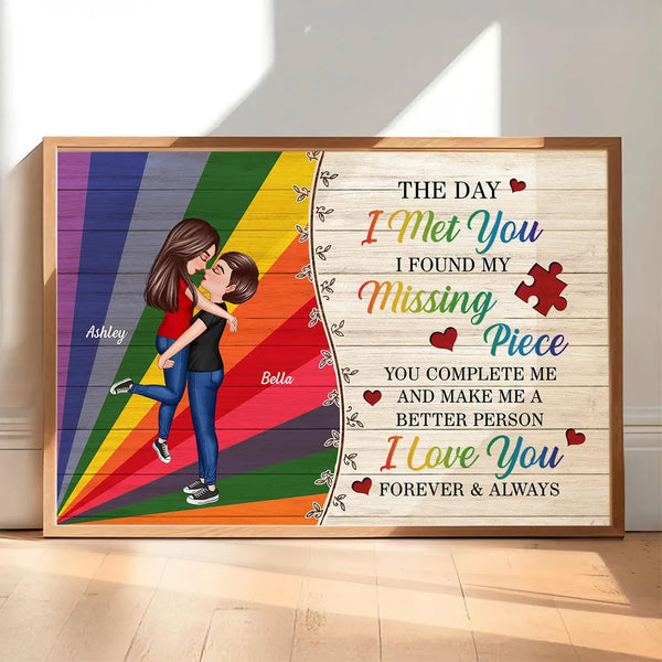 Personalized Poster For Couple The Day I Met You