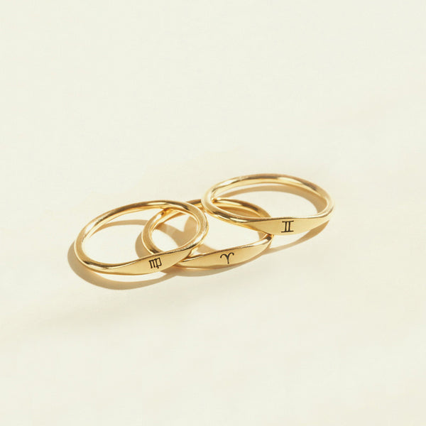 Skinny Zodiac Ring