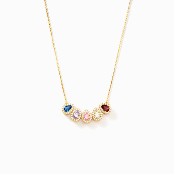 Tears of Joy 1-14 Teardrop Birthstone Necklace