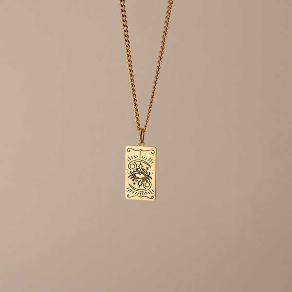 Zodiac Sign Pendant Necklace